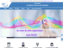 Tablet Screenshot of agm-informatique.com